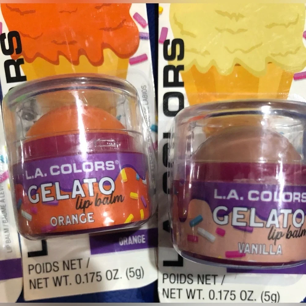 2pack gelato flavored lip gloss in chocolate strawberry mint orange &‎ vanilla